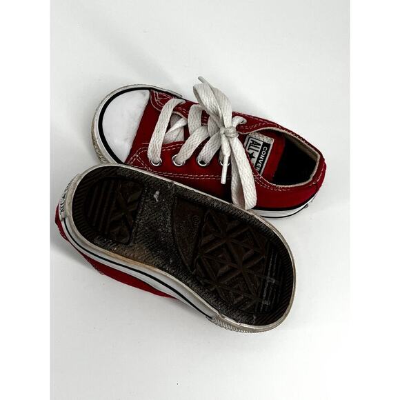 Ralph Lauren Polo 1967 Colorblock Tee (18M) + Converse All Star Red (5C) - Picture 8 of 11